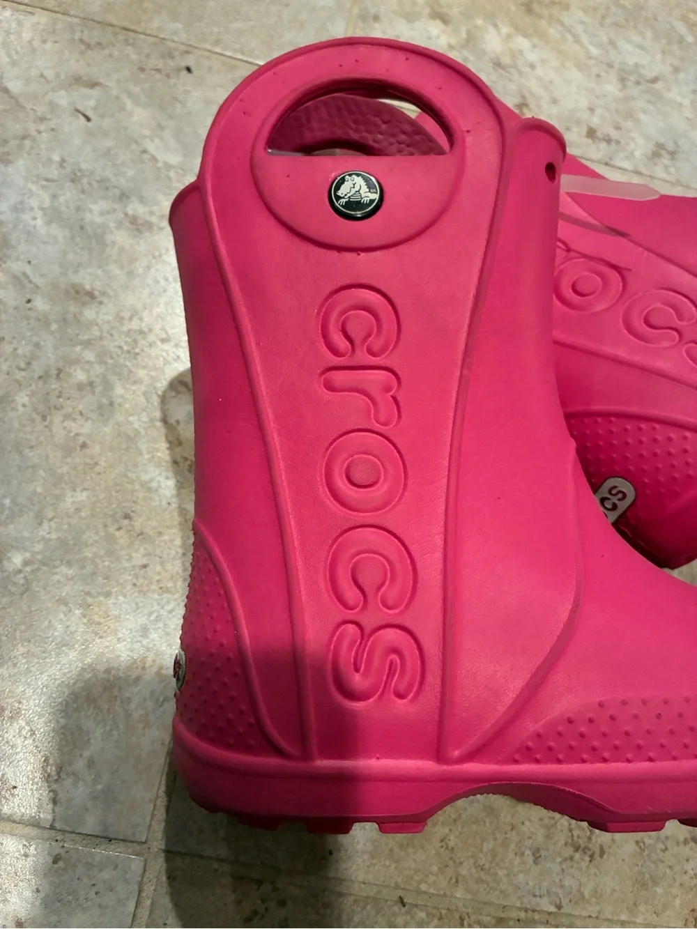 GUC Crocs Hot Pink Girl’s Waterproof Boots